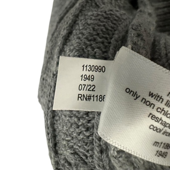 Lane Bryant Classic Button-Front Cable Jacquard Cardigan Sz 18/20 Gray Nordic - Picture 6 of 9